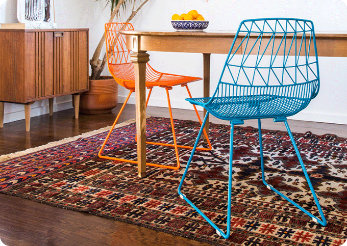 Elegant Metal Dining Chair