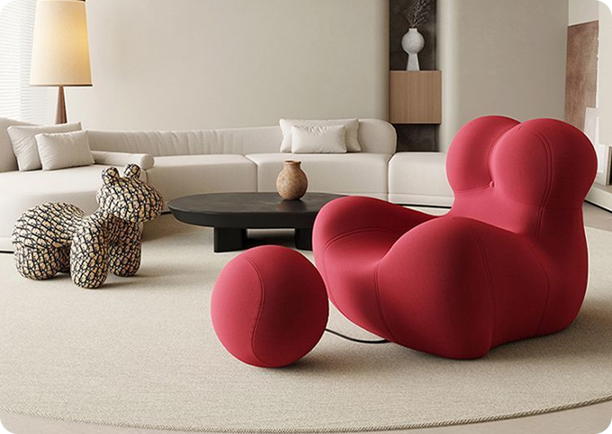 Soft Fabric Leisure Chair