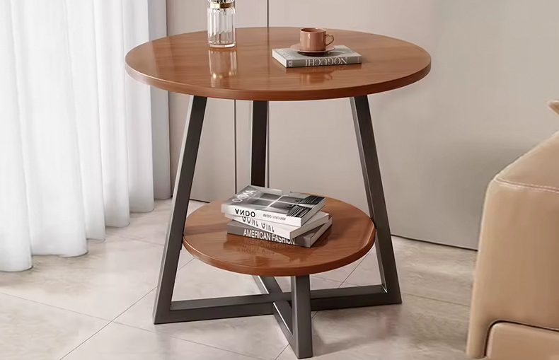 Stylish round coffee table for home office