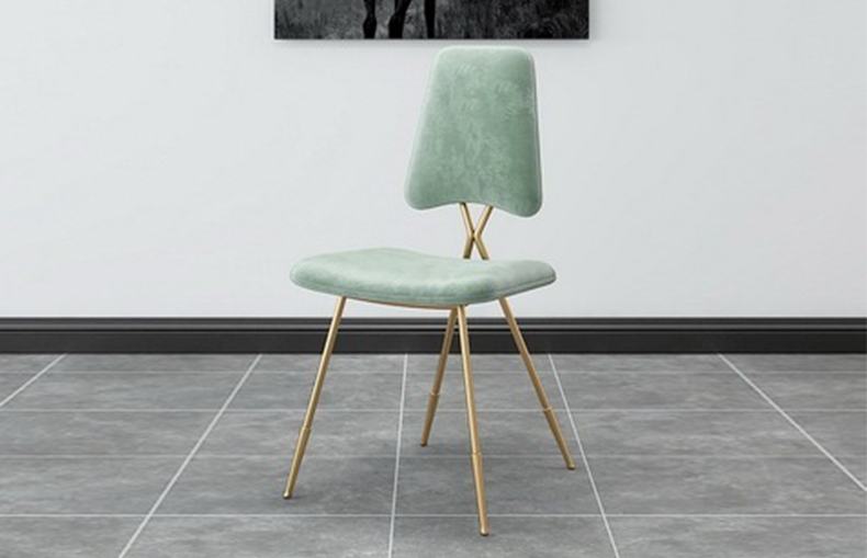 Metal leg dining chair