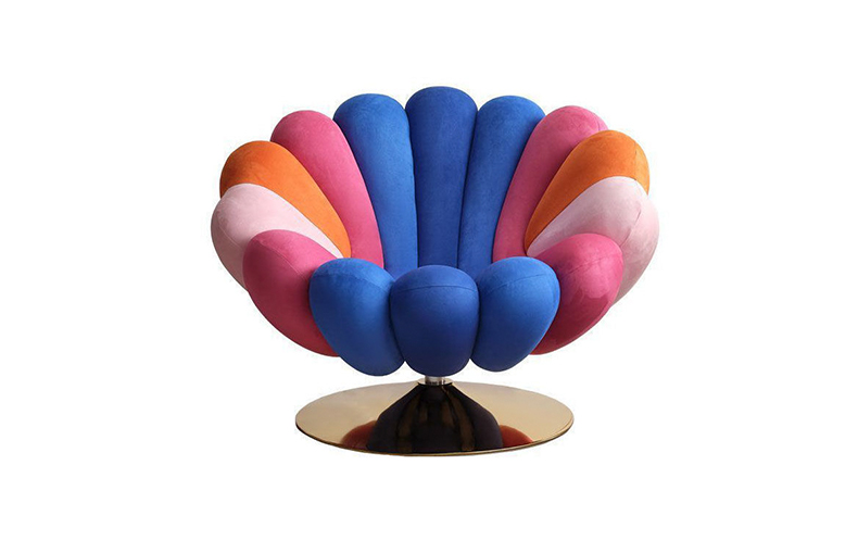 luxury velvet leisure sofa