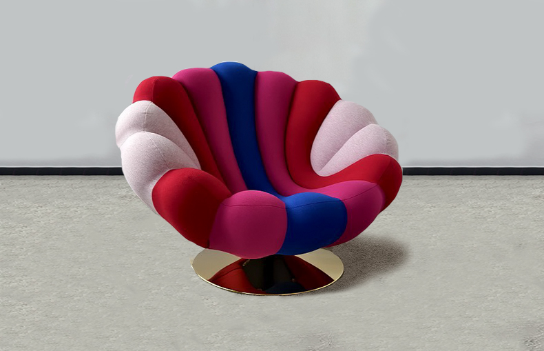 rainbow velvet leisure sofa for office