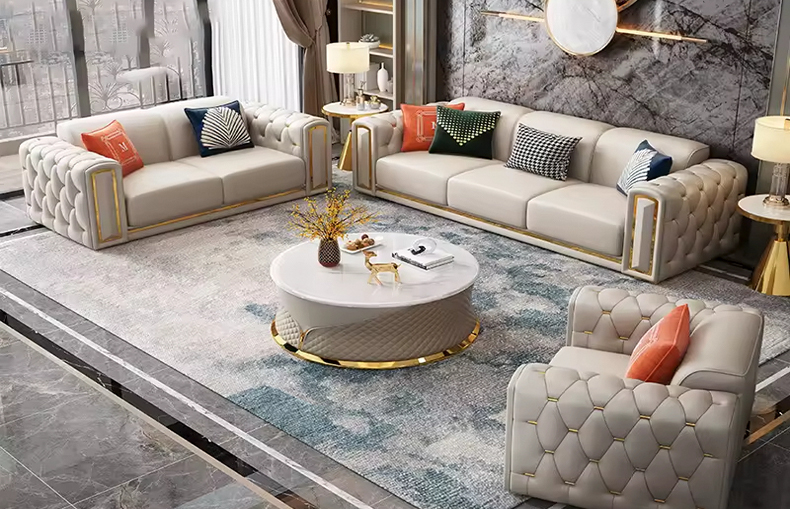 Foldable Living Room Sofa Set with Storage 01