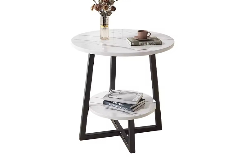 Contemporary coffee table with marble finish