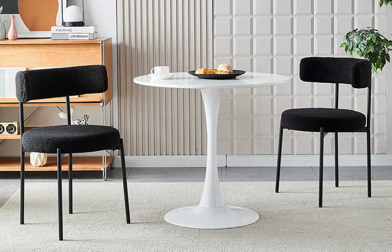 modern wool dining chair