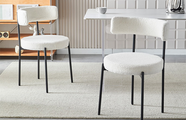 round cushion dining chair