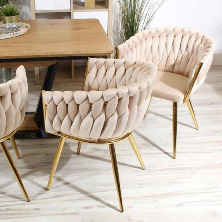 affordable dining room furniture for Woven Leather Dining Chairs