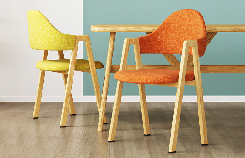 eco-friendly material furniture wooden legs dining chair