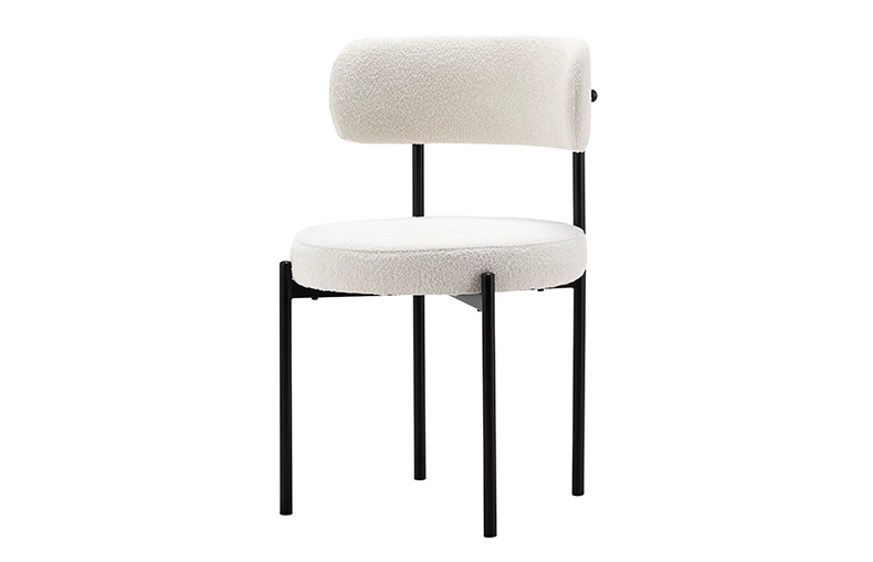 scandinavian wool dining chair