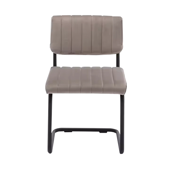 Elegant Velvet Upholstered Cantilever Dining Chair