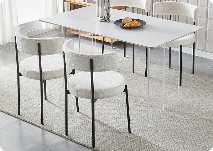 custom a low price scandinavian wool dining chair