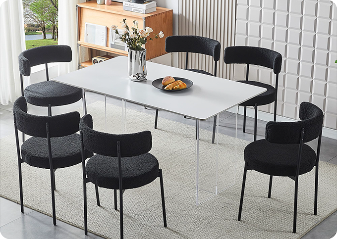 how to custom a minimalist wool dining chair