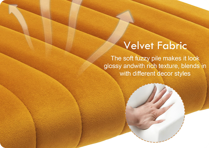 choose comfortable material of dining room furniture for Velvet cantilever dining chair