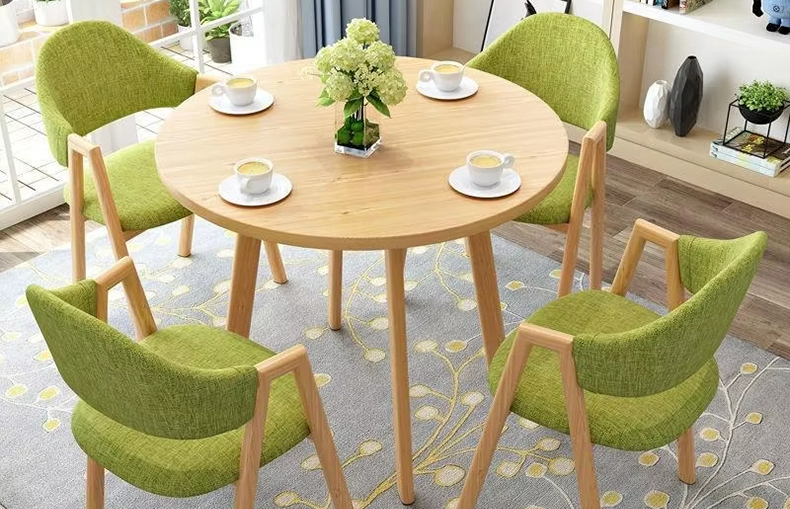 upholstered dining chair in light luxury style