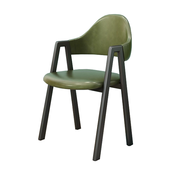 Luxury Velvet Upholstered Dining Chair Custom Gold Metal Legs Chair