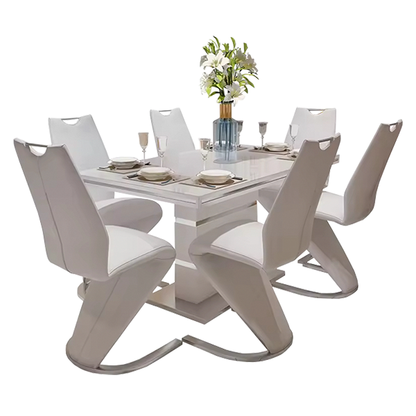 Nordic Style Dining Chair Wood Frame with Comfortable Cushion