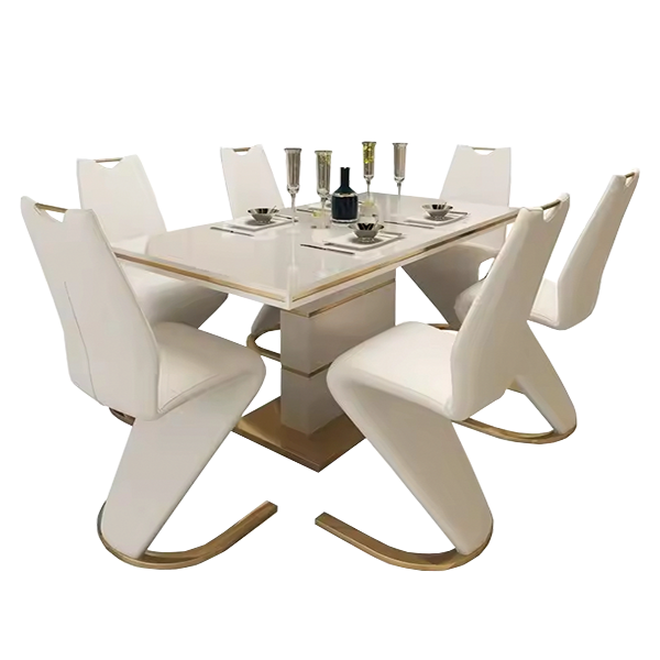 Scandinavian Upholstered Dining Chair with Ergonomic Backrest