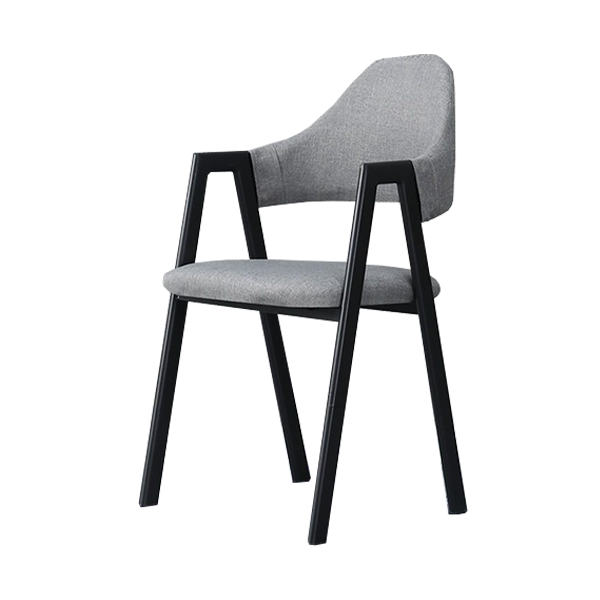 High Back Leather Dining Chair Sleek Metal Frame Dining Room Furniture