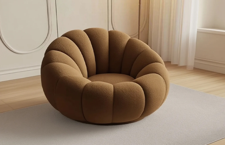 elegant leisure chair in cozy setting