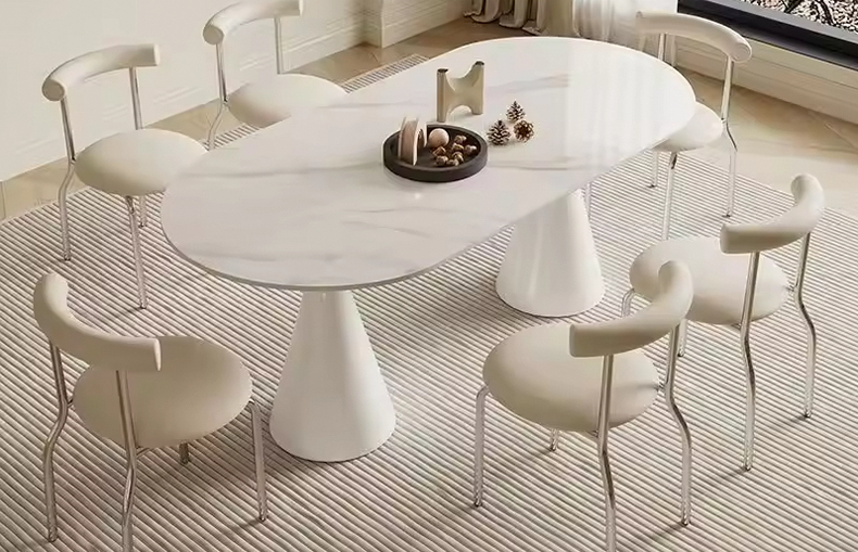 Affordable Irregular Dining Table Sets 3