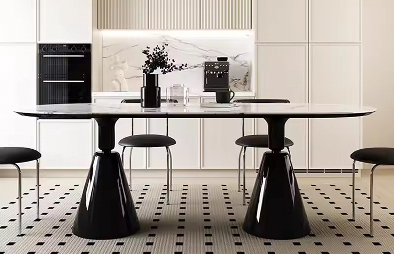 organic edge dining table sets