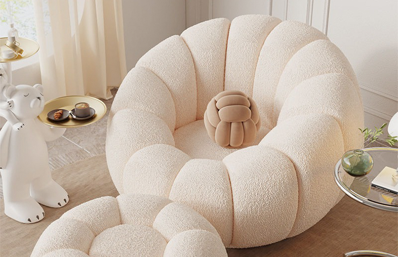 cream color leisure chair for modern decor