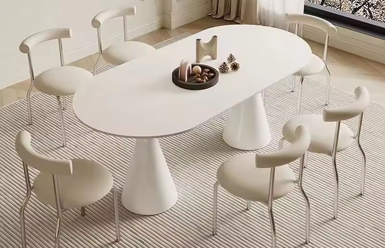 sculptural dining table set