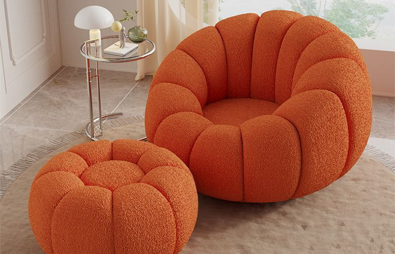 leisure chair with ergonomic backrest