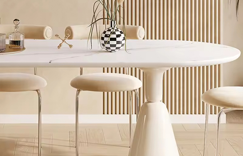 desige irregular dining chair table