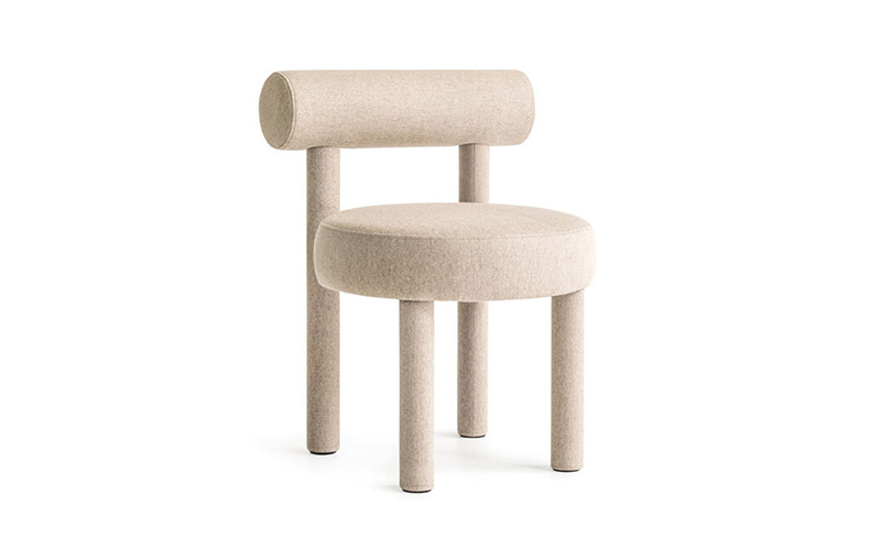 dining chair with ergonomic backrest