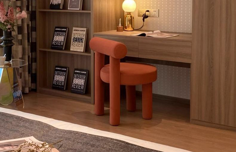 custom dining chair with soft upholstery