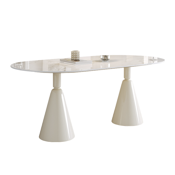 Irregular Modern Dining Table Set with Chairs