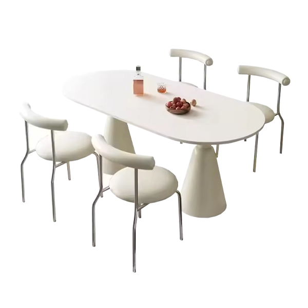 Popular Shape Dining Table with Chair Sets for Dining Room Furniture