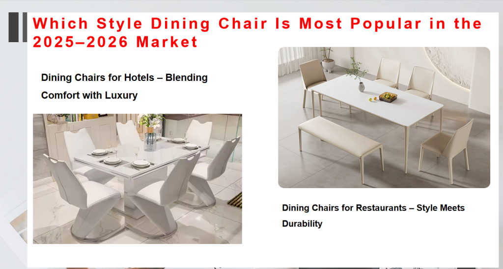 Which Style Dining Chairs Is Most Popular in the 2025–2026 Market