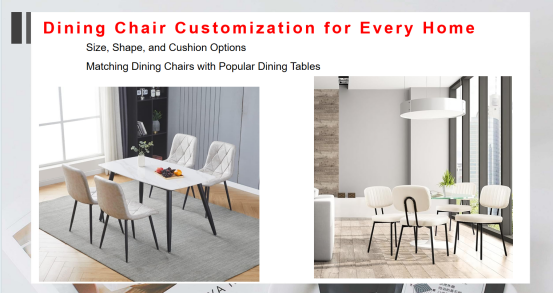 Dining Chair Customization for Every Home: custom shape and cushion options